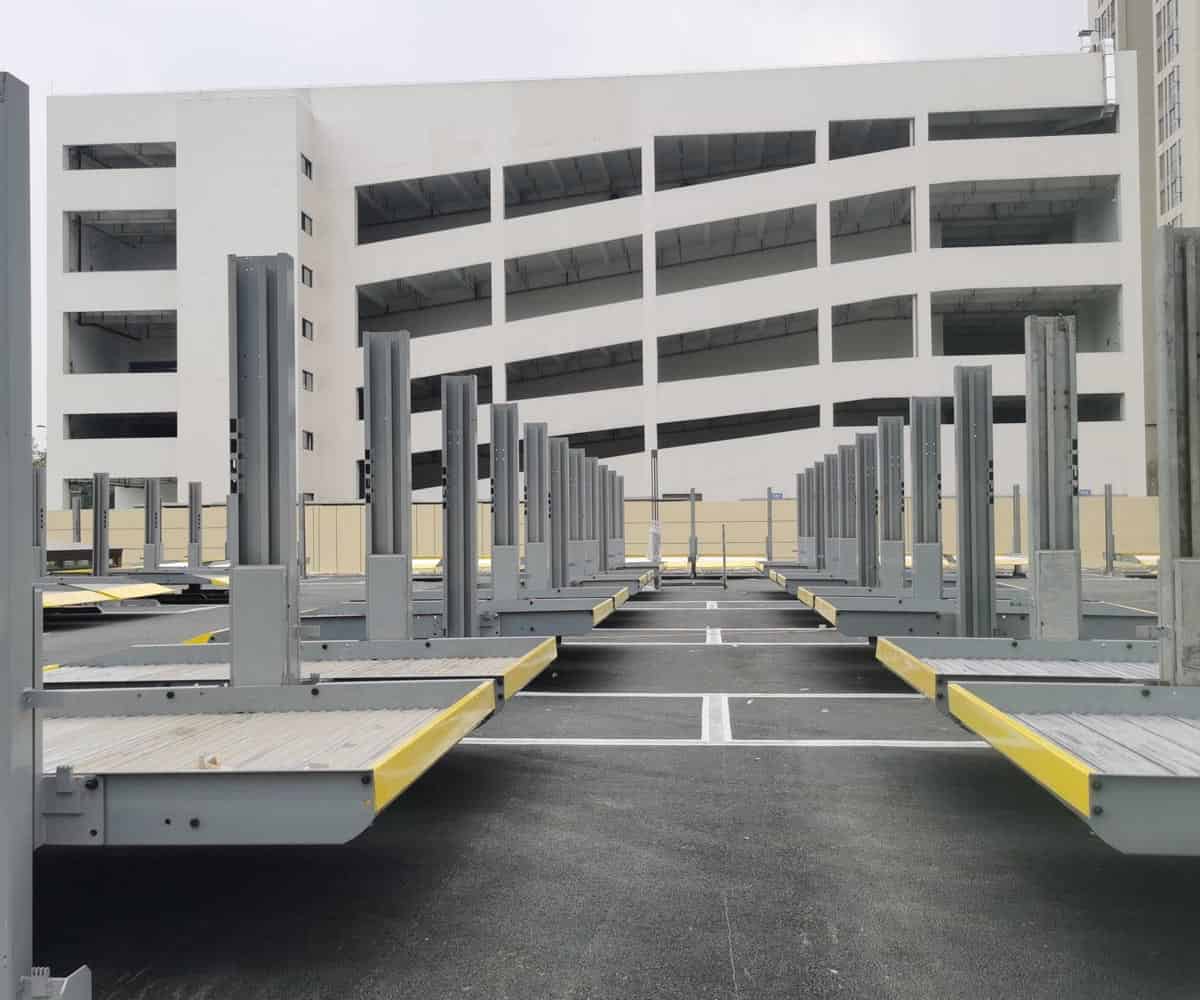 4柱機械式立體停車設(shè)備改造